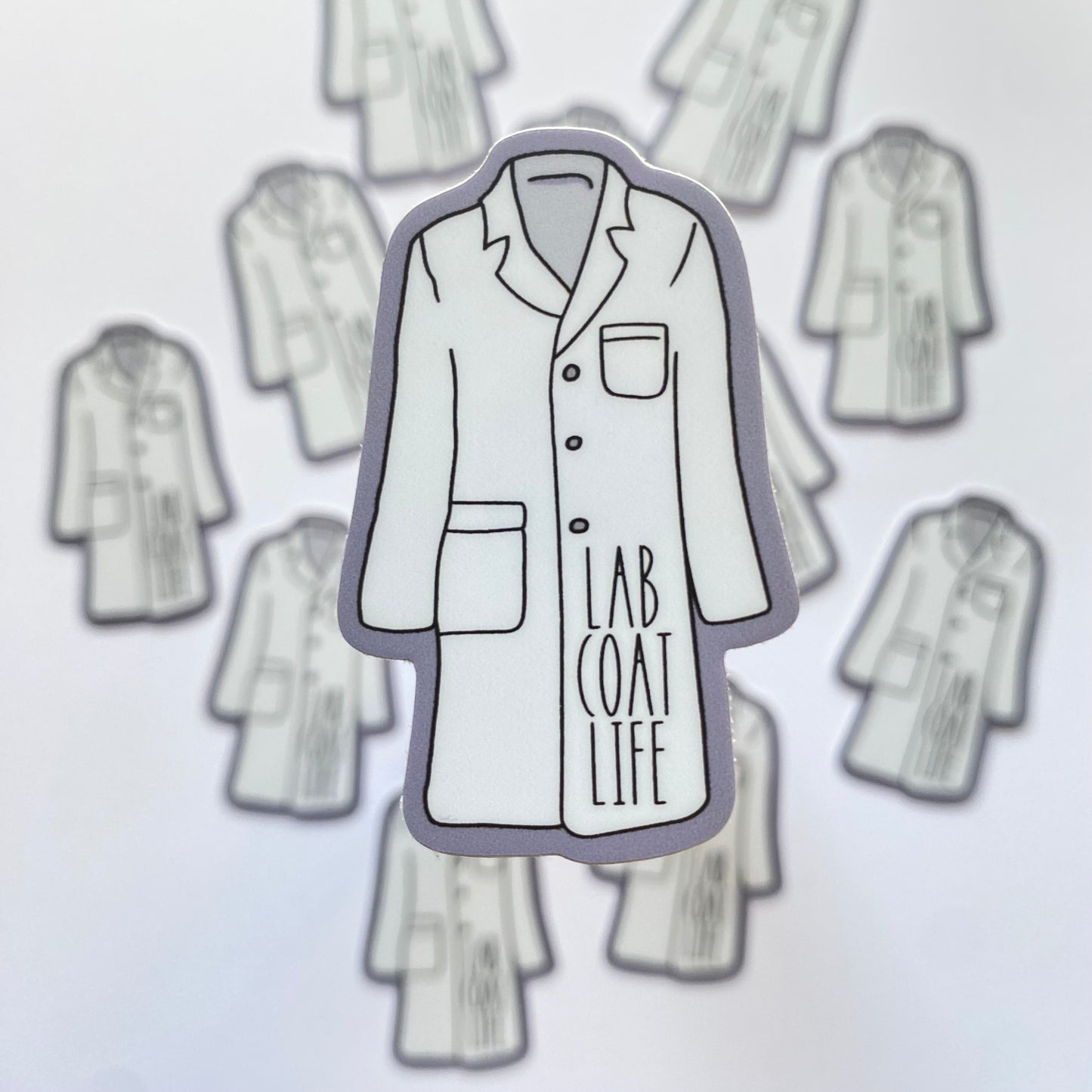 Lab Coat Life Sticker | 2" x 1.27"