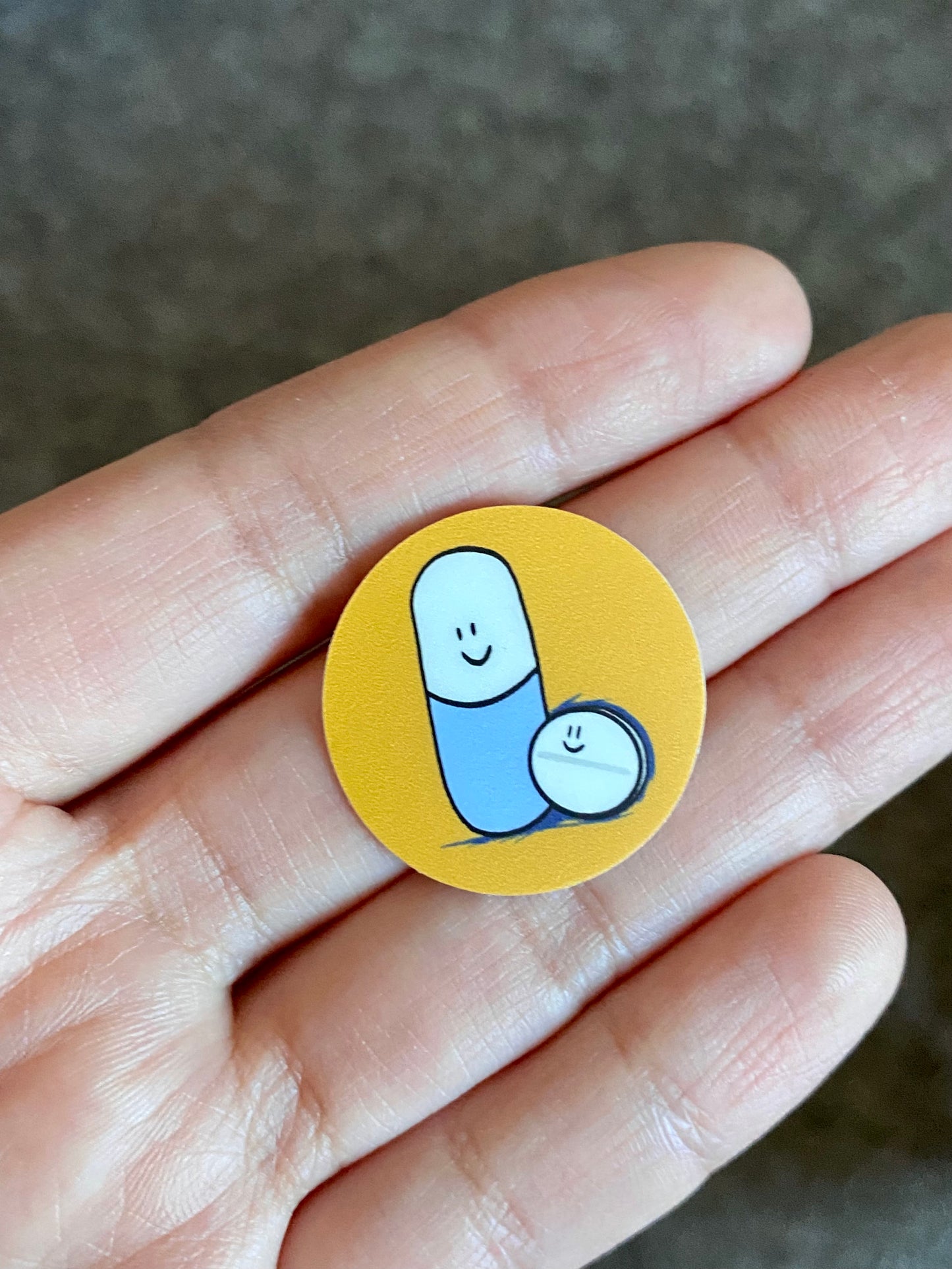 Tiny Pill Friends Sticker